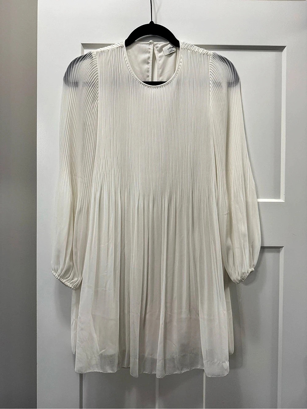 Wilfred Daydreamer Mini Dress Pleated White Size Medium
